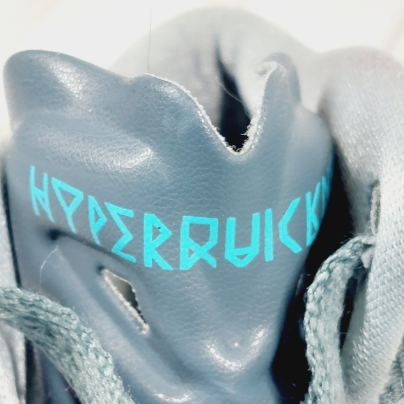 Nike Zoom Hyperquickness Blue Athleisure Running Lace Up High Top Sneakers D801 - Picture 8 of 11